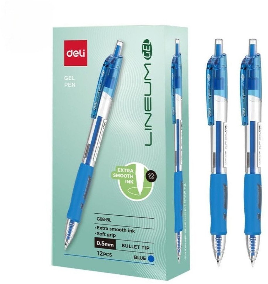 Długopis żelowy 0,5mm Arrix niebieski (12szt) DELI