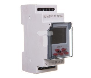 Zamel Sterwonik dzwonka szkolnego 2-modułowy 230VAC 16A SDM-10