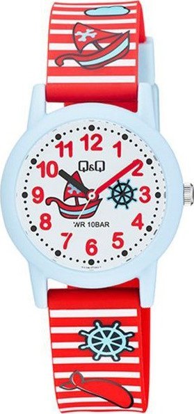 QQ Zegarek dla dzieci QQ V23A-018V czerwony pasek