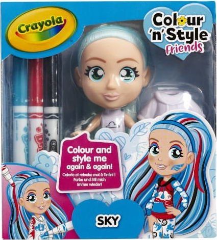 Crayola Lalka Colour'n'Style Friends Sky CRAYOLA