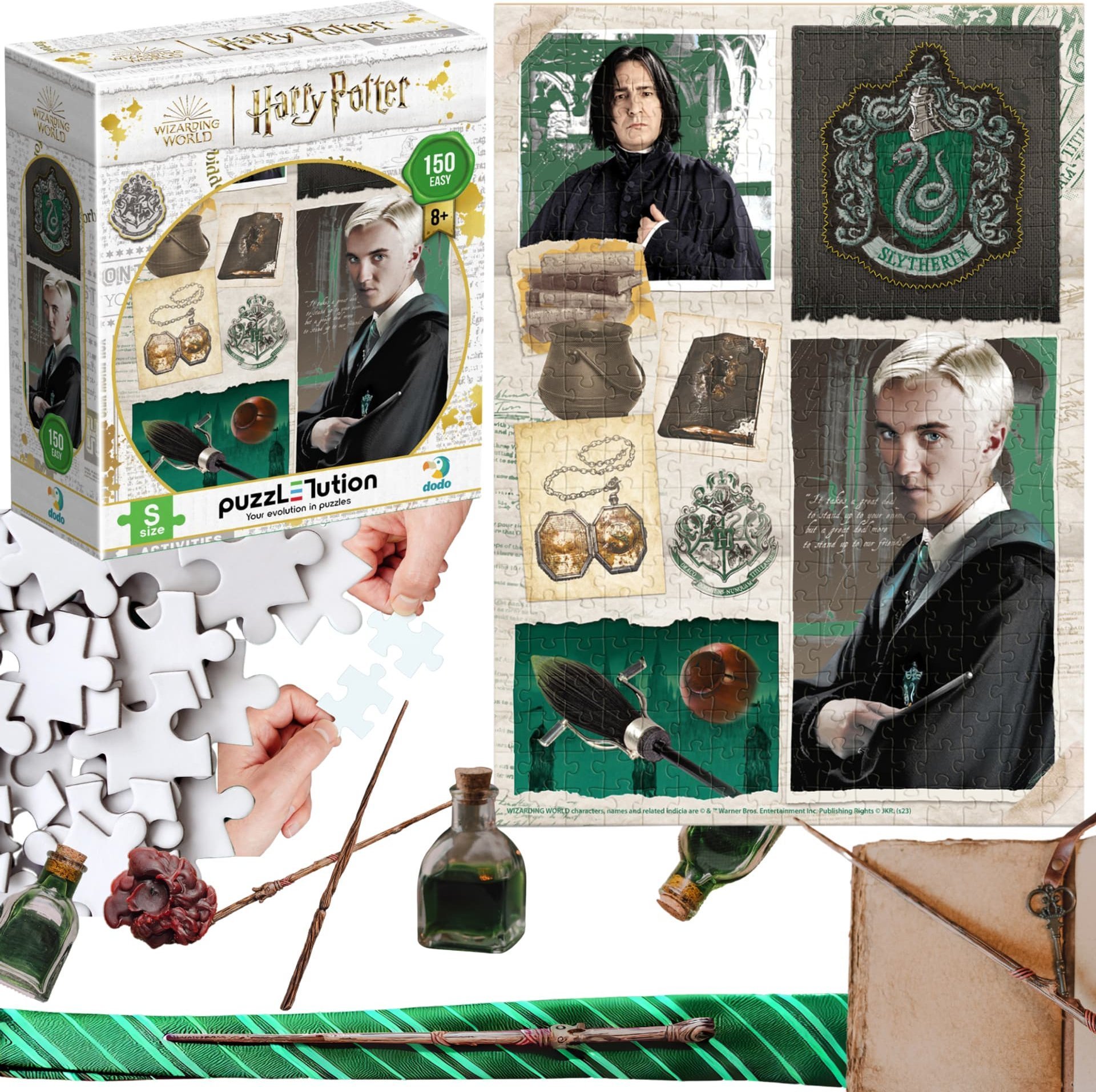 Dodo Puzzle Motyw "Harry Potter" - "Dom Slytherin" Draco Snape 150 Elementów 8+