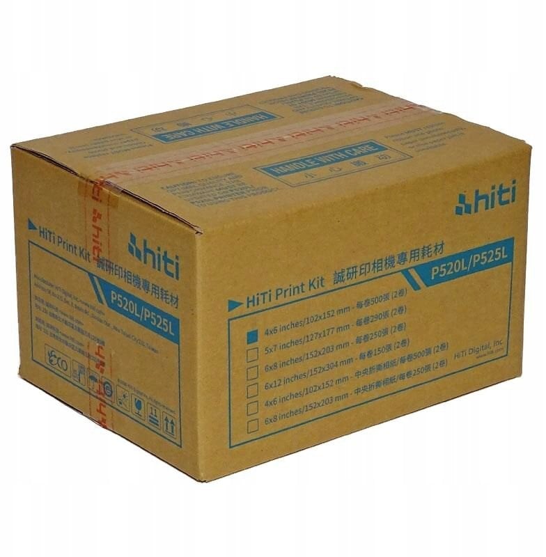 HiTi Print Kit 520L/525L 10x15 cm 2x 500 Prints