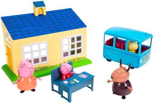Figurka Tm Toys Świnka Peppa - Szkoła z autobusem (06593)