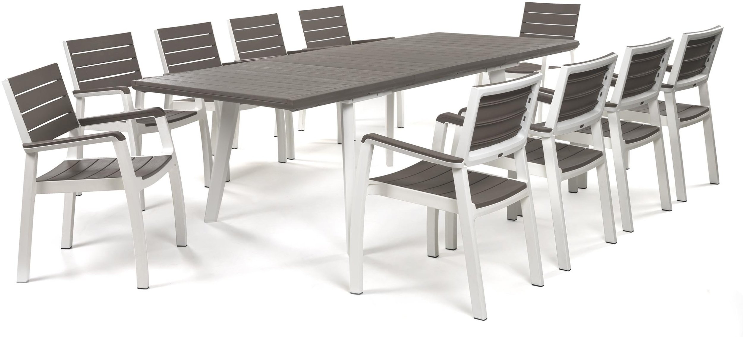 Zestaw mebli ogrodowych HARMONY dla 10 osób 162-241x100 cm