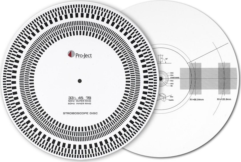 Pro-Ject Audio Systems Szablon Pro-Ject Strobe it + dysk stroboskopowy