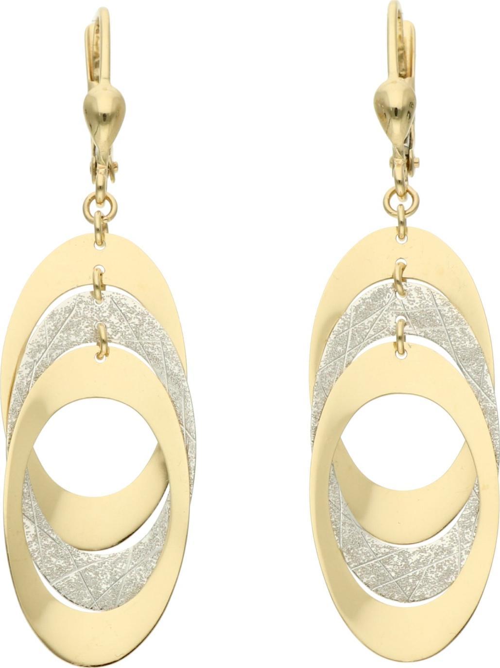 Rosanto Złote kolczyki z modułowych blaszek 585 14k