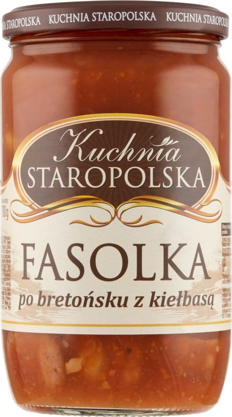 KUCHNIA STAROPOLSKA - Fasolka Po Bretońsku Z Kiełbasą - 700G