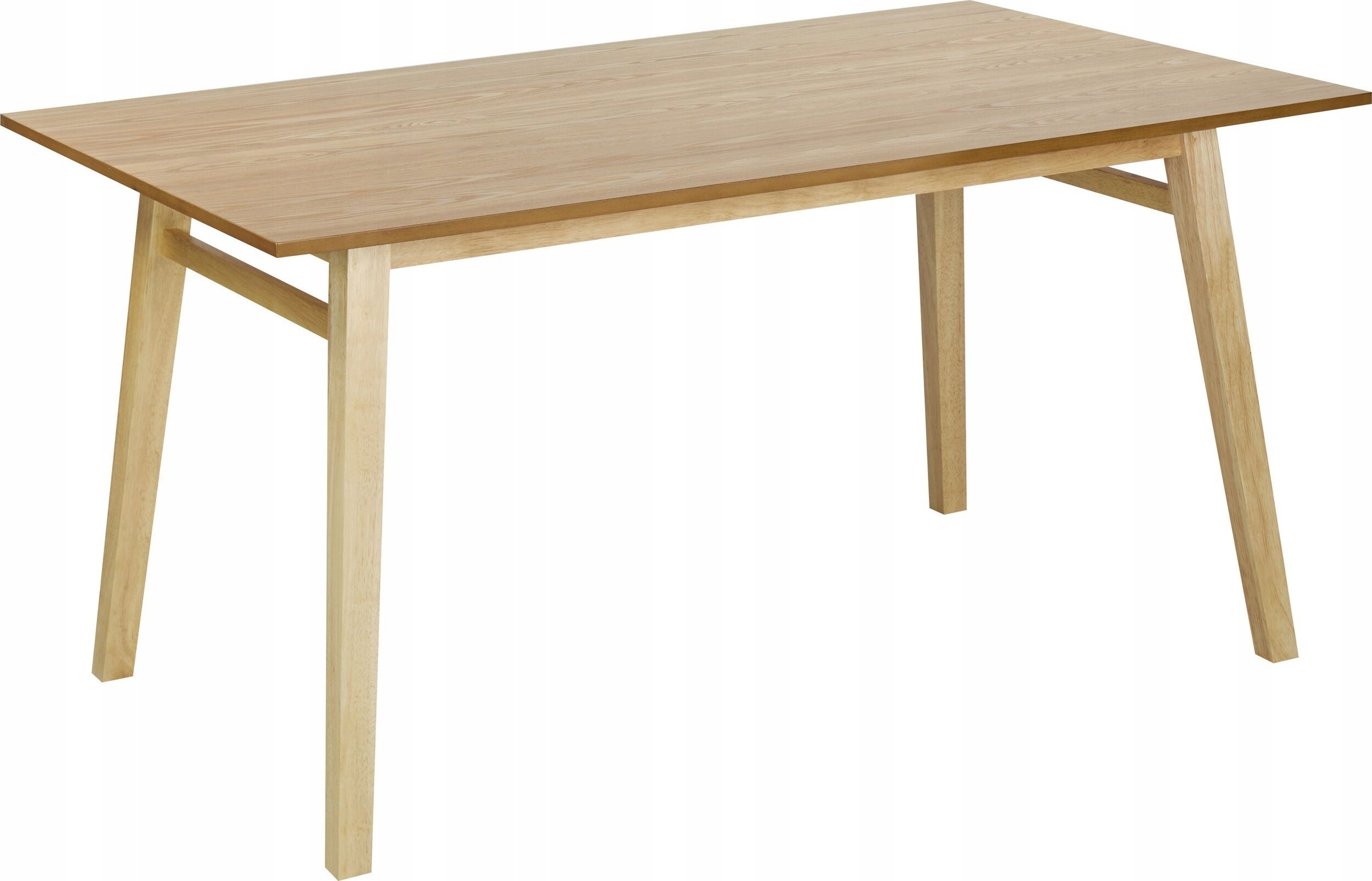 Beliani Stół do jadalni 150 x 90 cm jasne drewno VARLEY