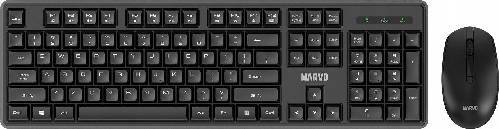 Klawiatura + mysz Marvo WS005 BK czarna