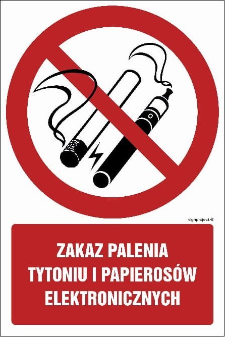 Mój dom Zakaz Palenia Tytoniu I Papierosów Elektronicznych 150X100 Płyta Przylepce Libres Polska Sp Gc077_100X150_Pn 5904937165182