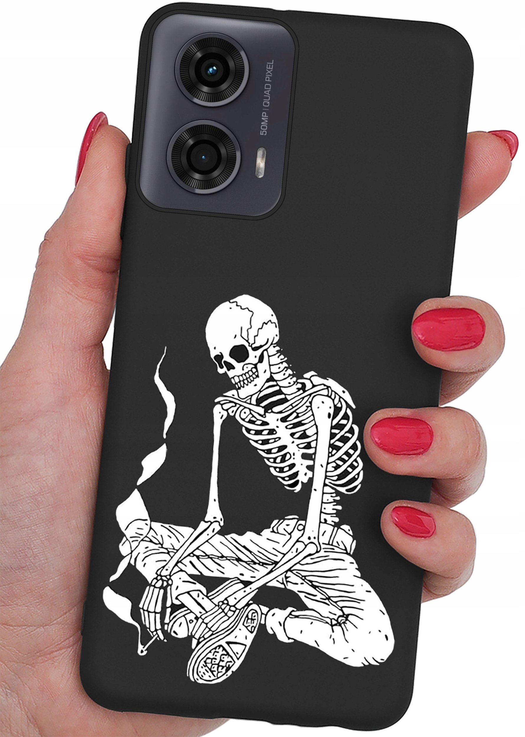 Etui do Motorola Moto G24 | G24 POWER | G04 CASE WZORY MATT PLECKI + SZKŁO