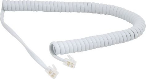 Unify Kabel spiralny RJ-11, biały