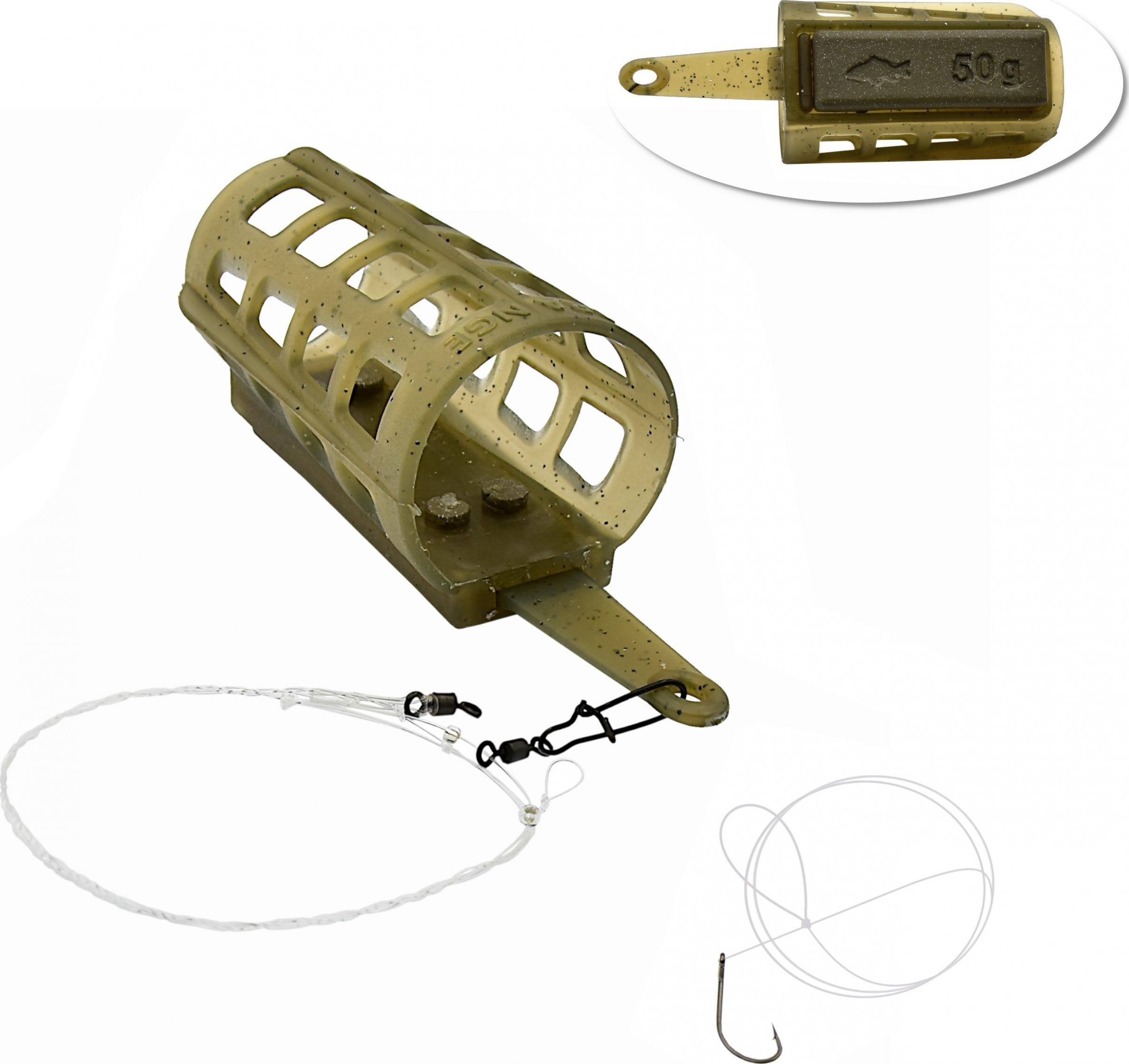 Life-Orange Symetryczna pętla Uzbrojony Zestaw koszyk 50g hak