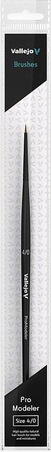Vallejo Vallejo: B01040 - Pro Modeler - Round Brush - Natural 4/0