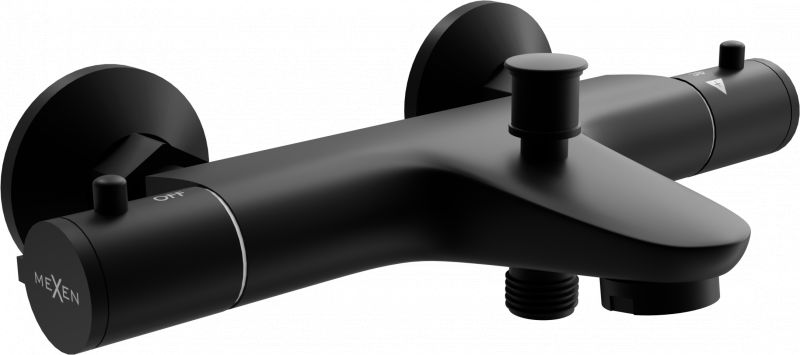 Bateria wannowa Mexen Nox ścienne czarny