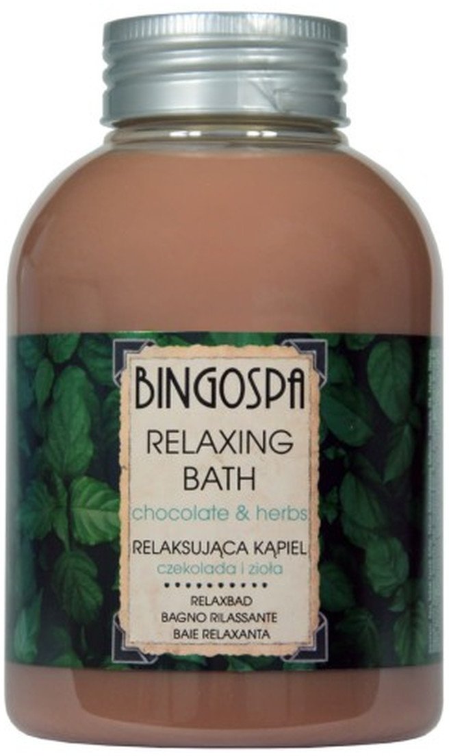 BINGOSPA BingoSpa Relaksująca kąpiel czekolada i zioła - Relaxing bath chocolate & herbs 500 ml 500ml