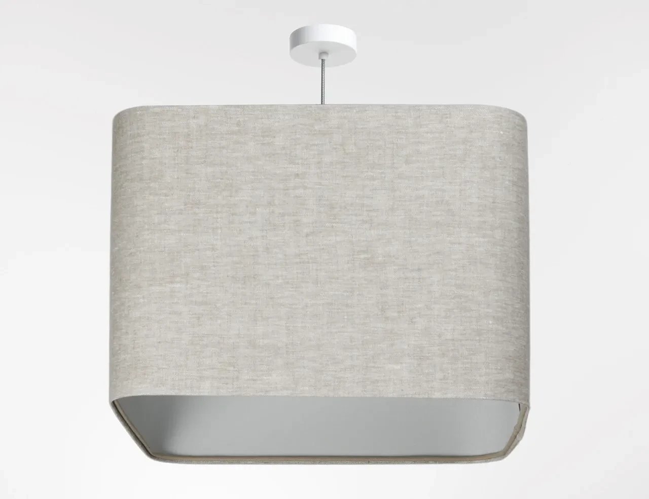 Lampa wisząca KWADRO LEN 010-40w30 beżowa/szara BPS KONCEPT