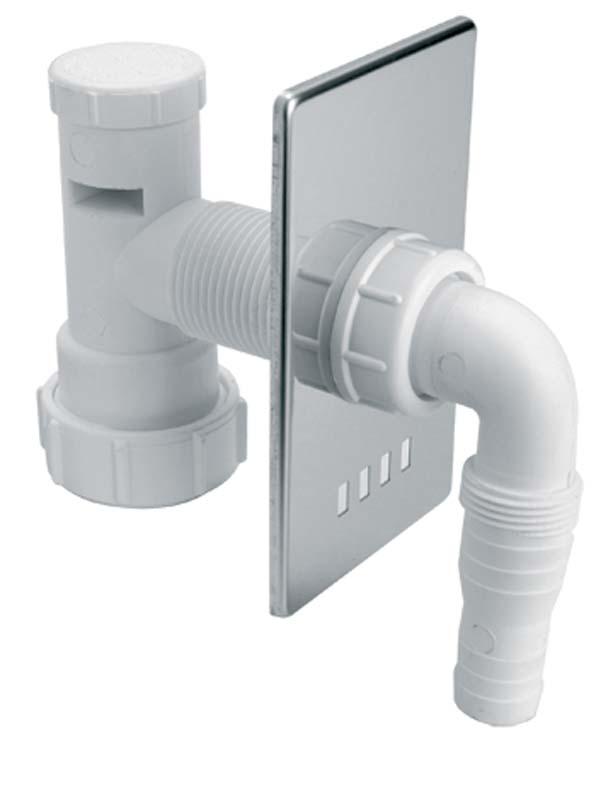 Syfon McAlpine podtynkowy DN32 chrom (HC14WM32)