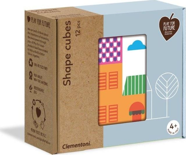 Clementoni -KLOCKI OBROTOWE 12EL MIASTO CLM WB