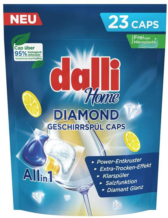 Kapsułki do zmywarki DALLI Diamond 23 szt