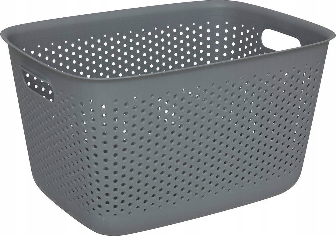 5five Pojemnik ażurowy SIENNE, plastik, z uchwytami, 17 l