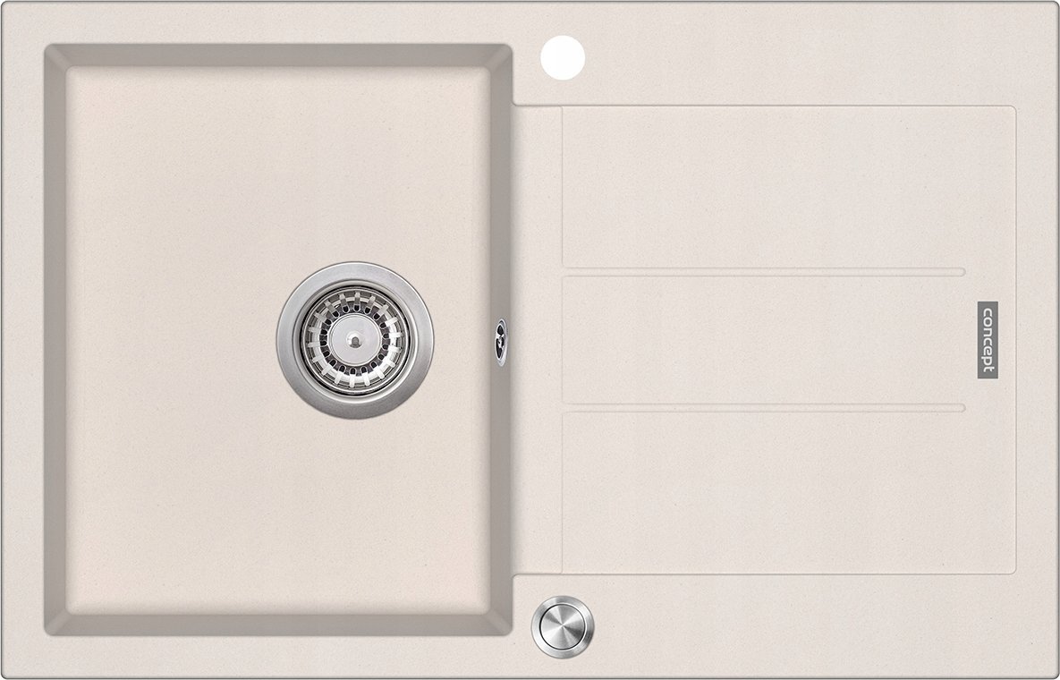 Zlewozmywak Concept DG10C45be kuchenny granitowy z ociekaczem BEŻOWY