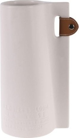 Koopman Wazon dekoracyjny na kwiaty 24x13x10 cm z dolomitu beżowy