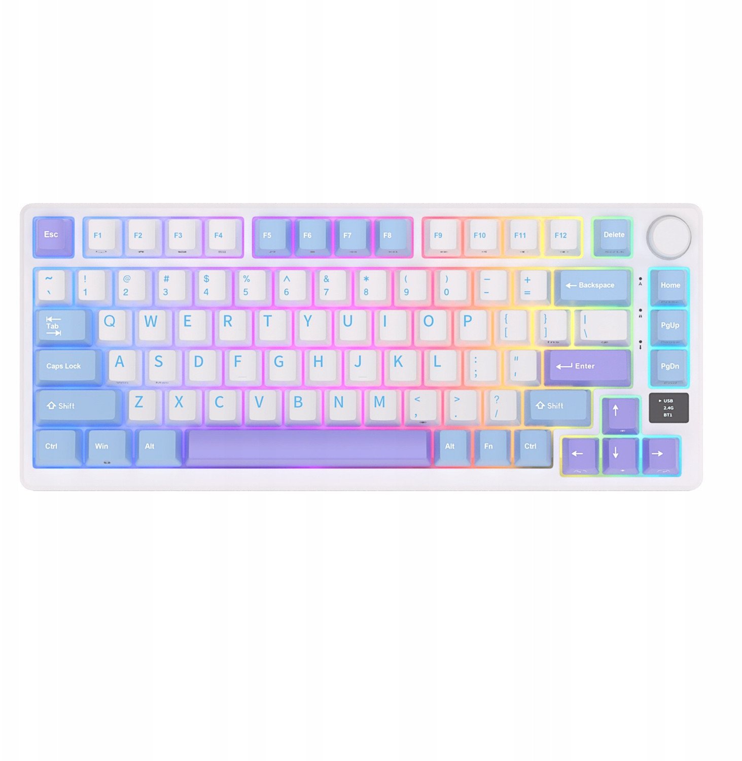 ROYAL KLUDGE RK-M75 Taro Milk Gaming Keyboard Brown switch