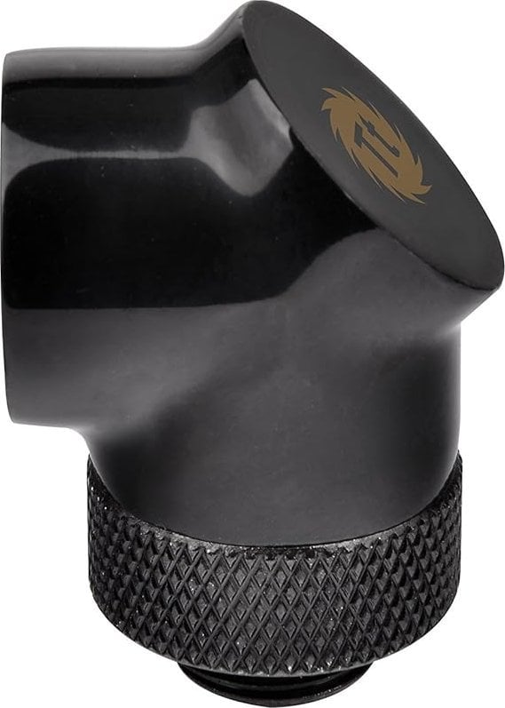 Thermaltake Złącza kątowa 90° Pacific 1/4" Czarna (CL-W052-CU00BL-A)