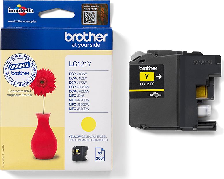 Tusz Brother Tusz żółty LC121Y