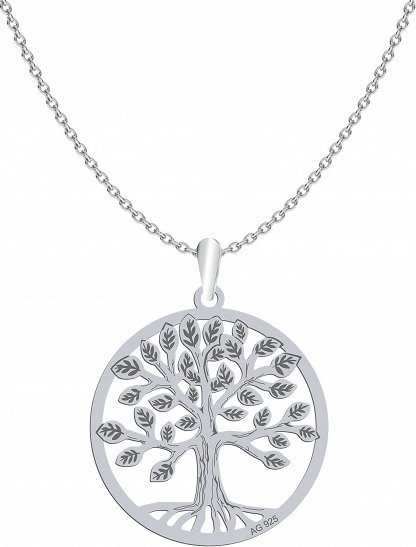 Radziszewska Jewellery Naszyjnik Srebrny Drzewko Szczęścia Łańcuszek Dedykacja Prezent Biżuteria