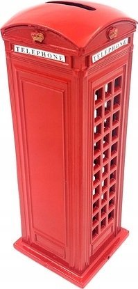 Figurka Dekoracyjna - Budka telefoniczna - BT - skarbonka