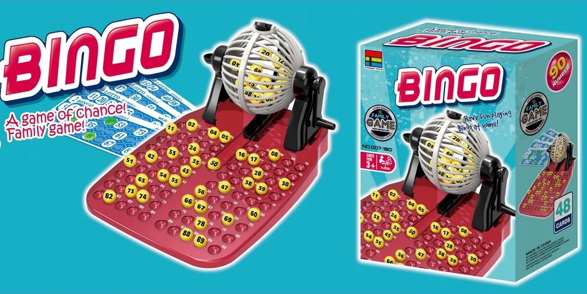 Gra Rodzinna, Towarzyska, BINGO, Loteria, Maszyna Losująca, Karty