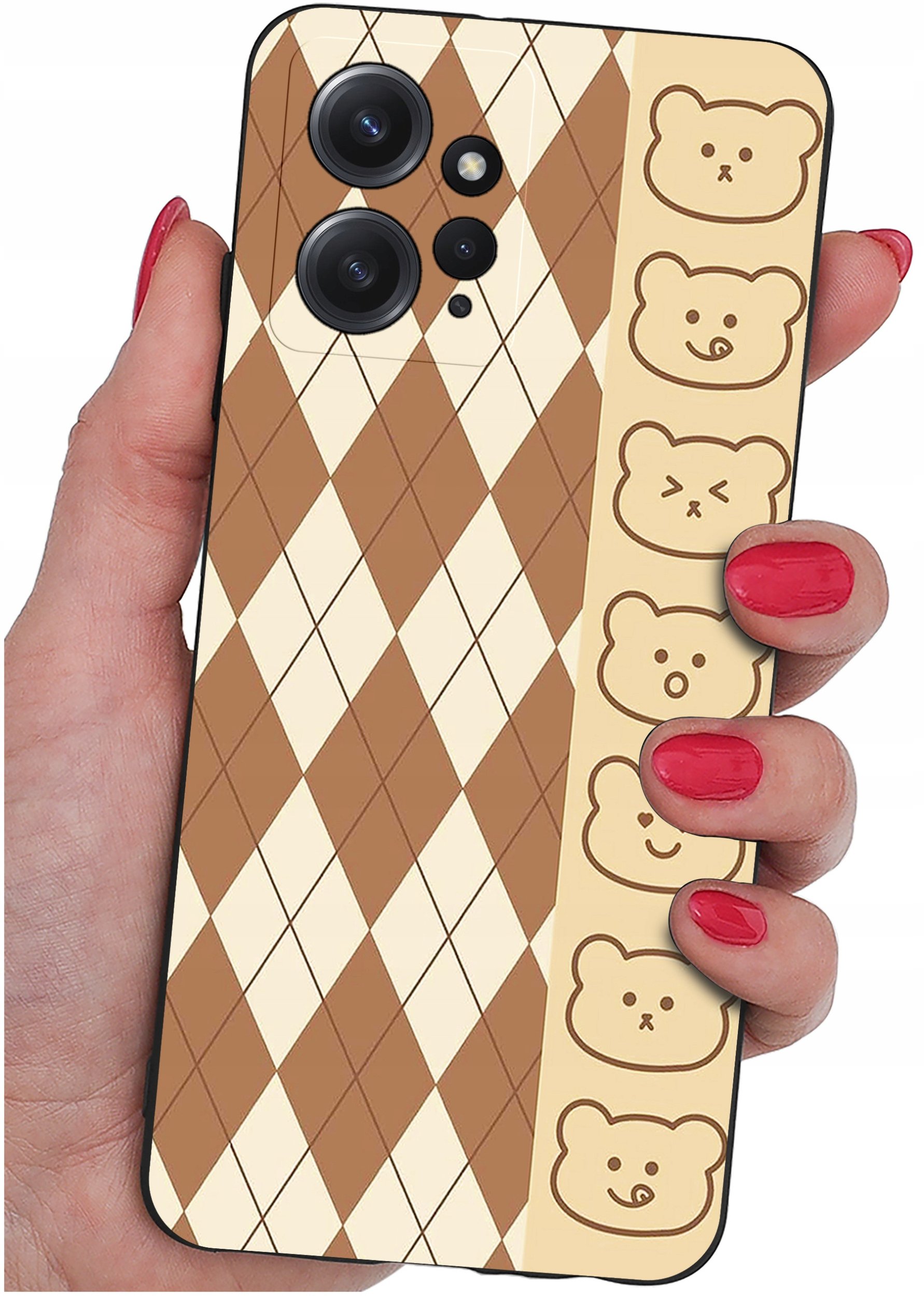 ETUI do Xiaomi Redmi Note 12 4G | WZORY | SILIKONOWE MATT CASE + SZKŁO 9H