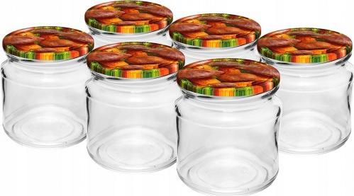 Browin Słoik szklany z zakrętką TO fi66 212ml - 6 szt