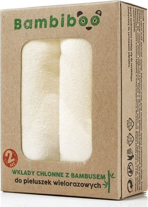 BAMBIBOO-WKŁAD CHŁONNY DO PIELUSZEK BAMBUS 2SZT