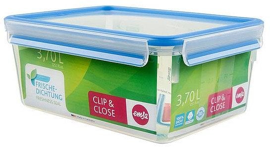 Emsa 508546 Rechteckige Frischhaltedose mit Deckel. 3.7 Liter.