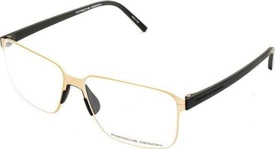Porsche Ramki do okularów Męskie Porsche P8313-B Złoty ( 55 mm)