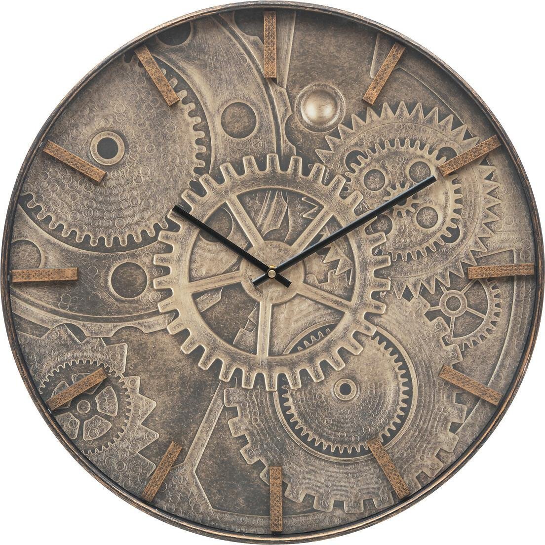 Lampa wisząca Atmosphera Zegar ścienny z ilustracją mechanizmu na tarczy, Ø 50 cm