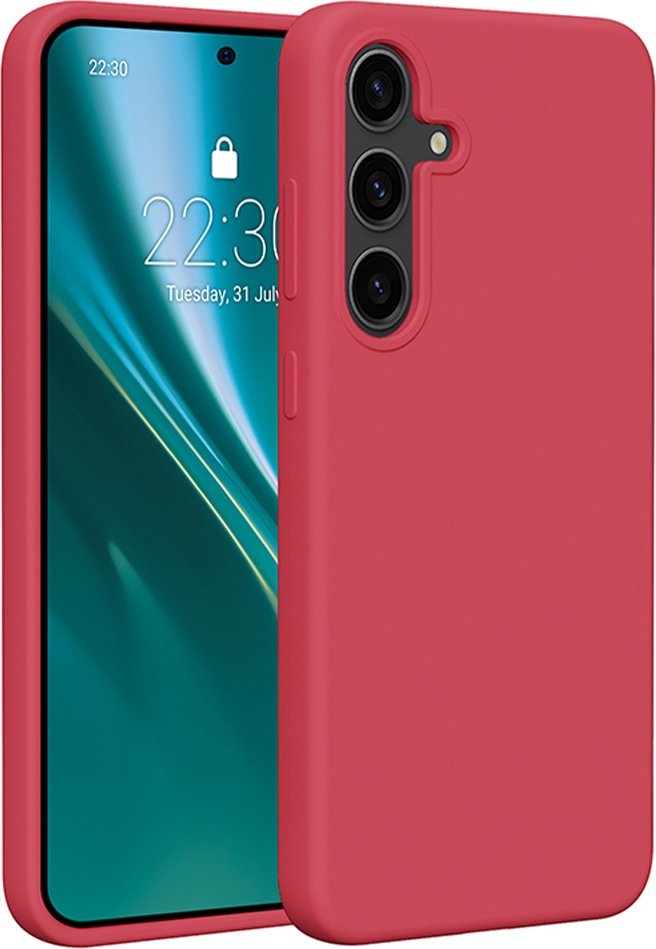 Etteri Nakładka Etteri Silicone Case do Samsung Galaxy S24 Plus malinowa