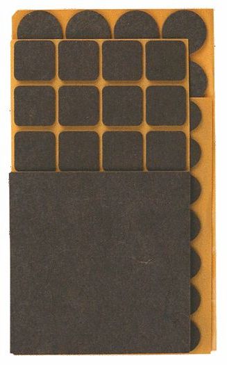 Top Tools Podkładki filcowe różne brązowe 106szt. (98Z146)