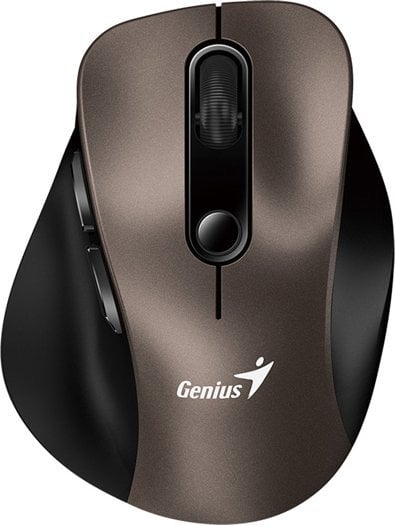 Mysz Genius Mysz bezprzewodowa Genius Ergo 9000S Mini Tytan Cichy klik Bluetooth 5.0 + 2,4GHz