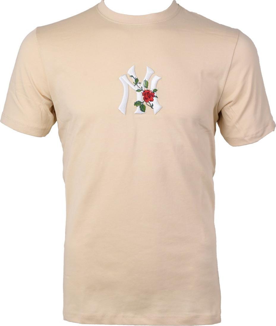 47 Brand 47 Brand MLB New York Yankees Emb Backer Southside Tee 549815 Beżowe S