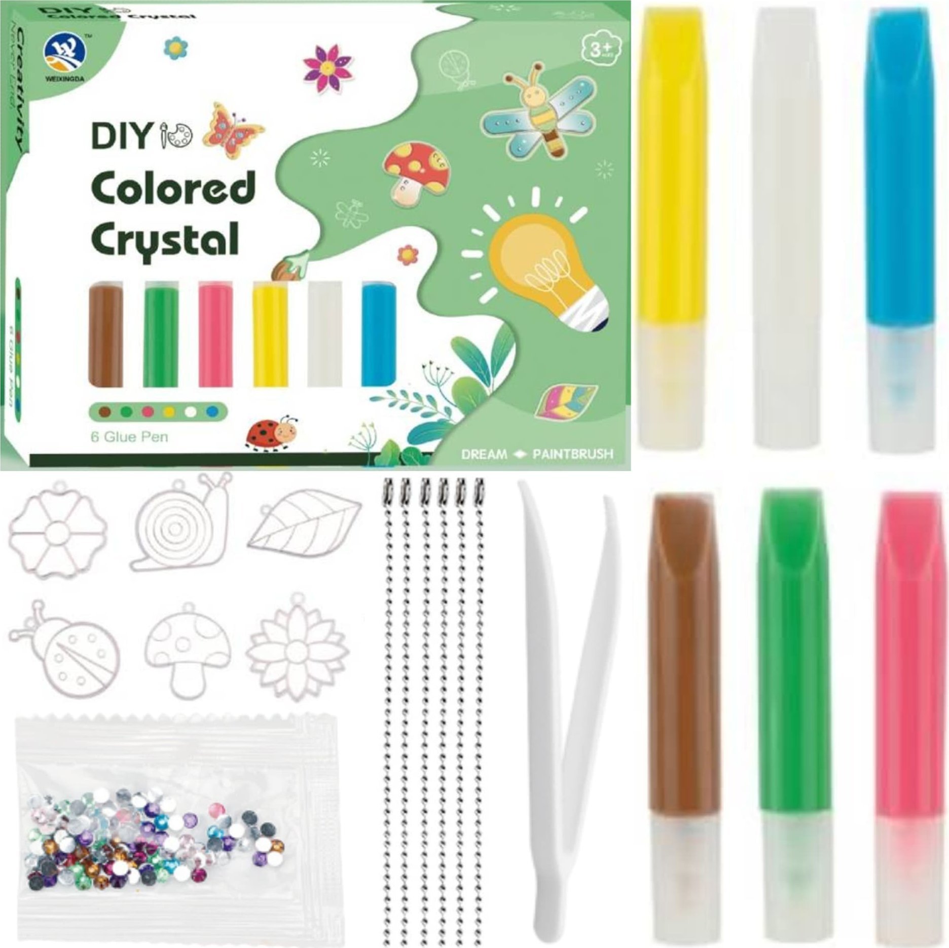 ProNice Zestaw Artystyczny Kreatywny Do Malowania Szablony Wzory Zawieszki Nauka