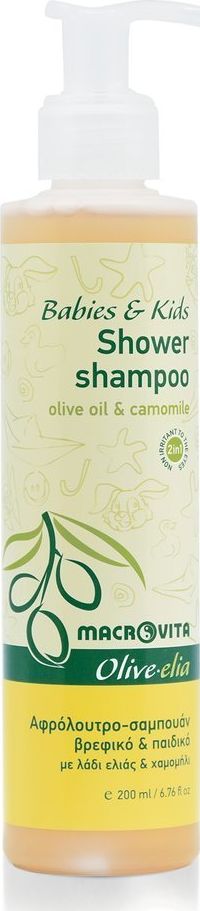 Macrovita OLIVE-ELIA szampon i płyn do kąpieli dla dzieci z bio-składnikami 200ml