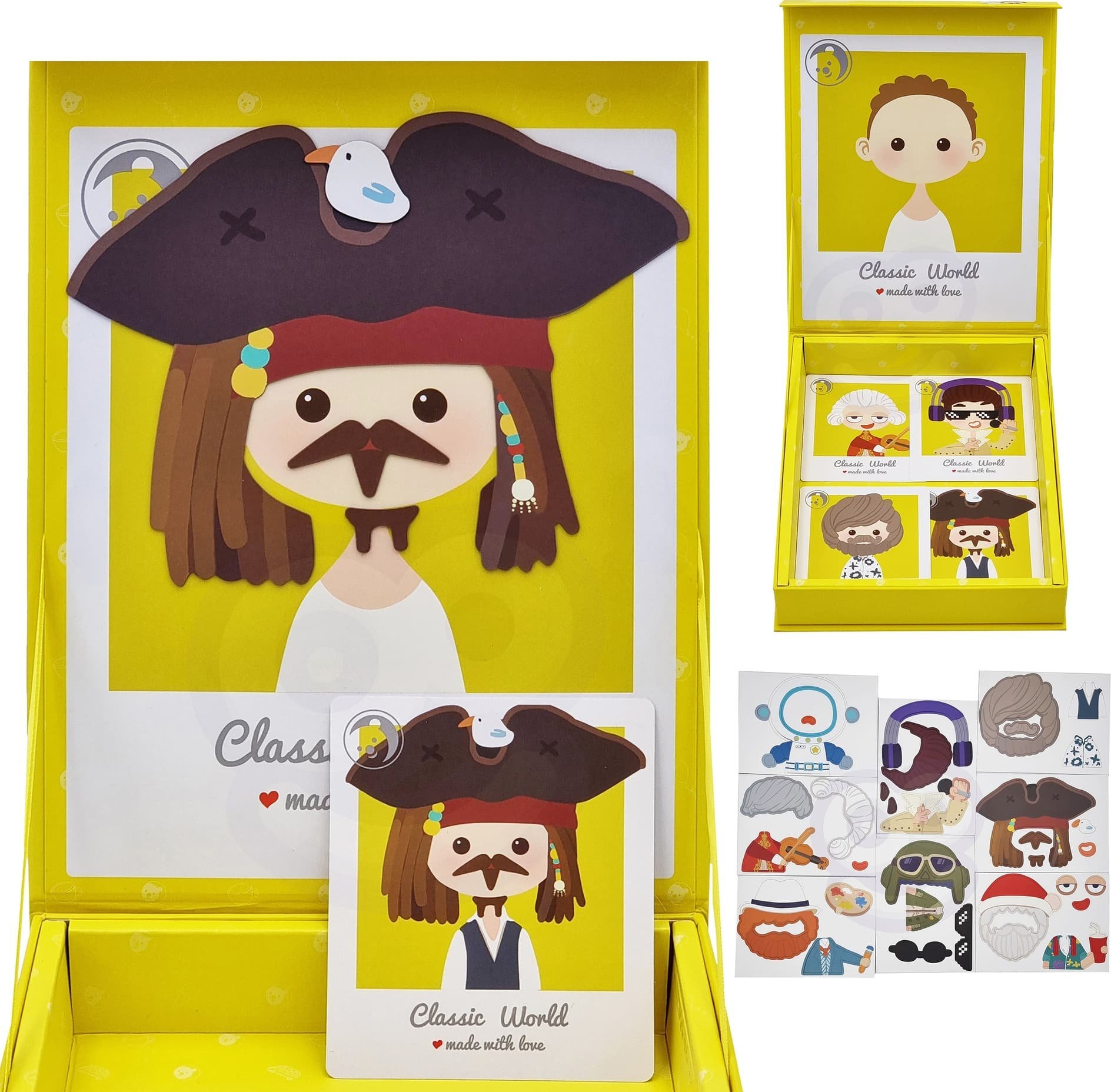 Classic World CLASSIC WORLD Układanka Magnetyczna Moda Zdjęcia Chłopcy 32 el.