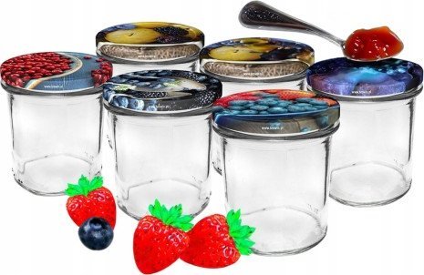 Browin Słoiki na przetwory z zakrętkami 6 szt 346 ml