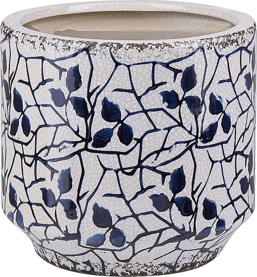 Shumee Wazon na kwiaty biały z niebieskim MYOS