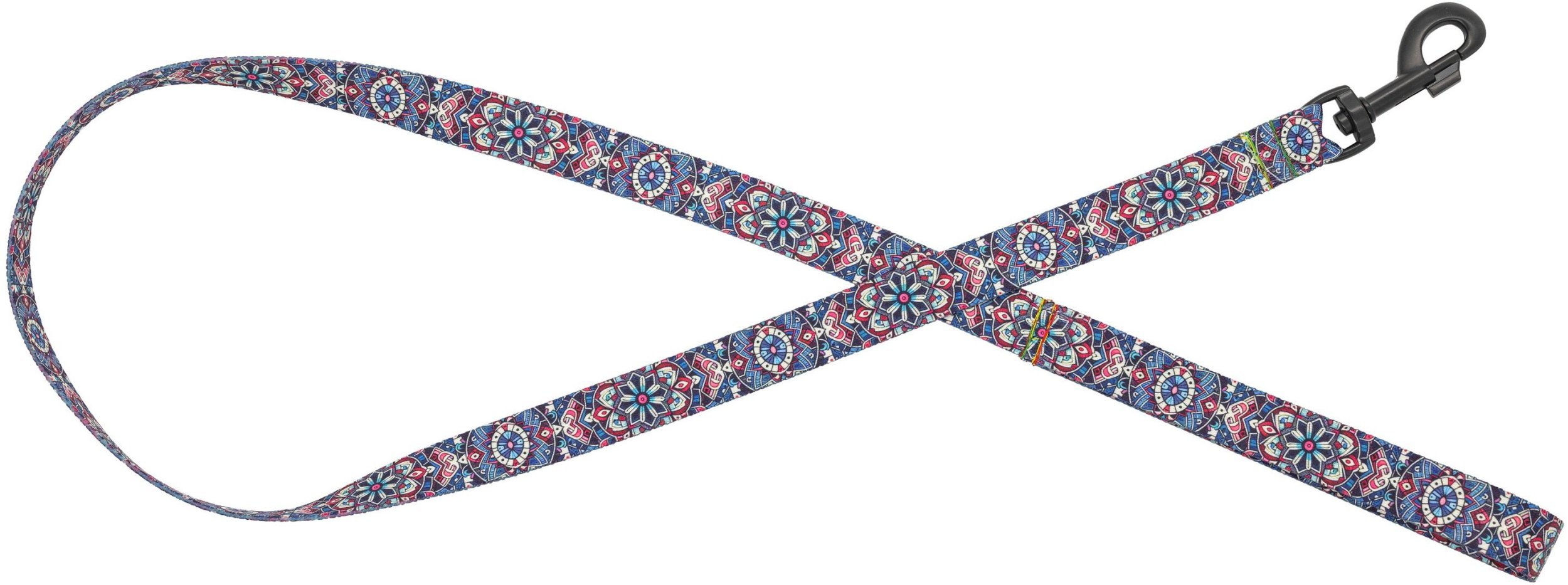 Smycz dla psa taśma Etno Mandala, 20mm/120cm