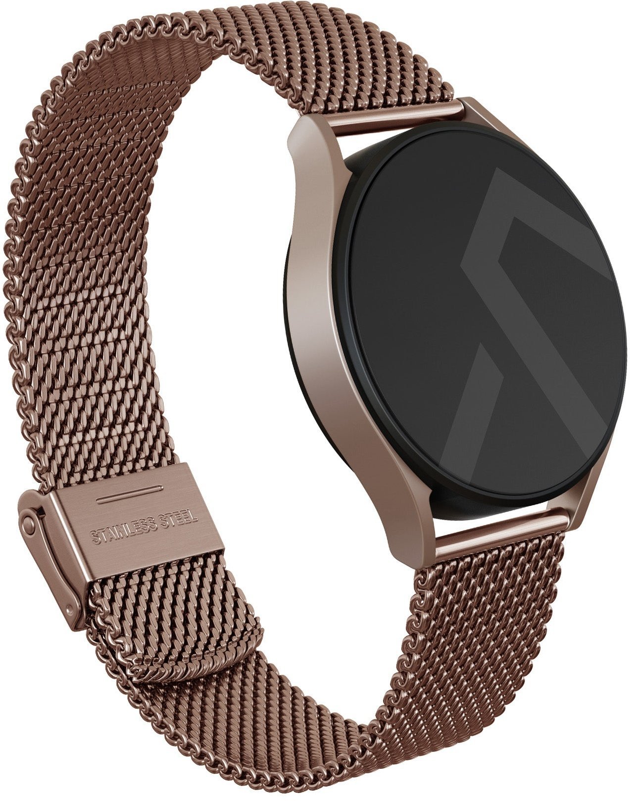 BURGA Metal Mesh Elegance - uniwersalna bransoleta do zegarka 20 mm (rose gold)
